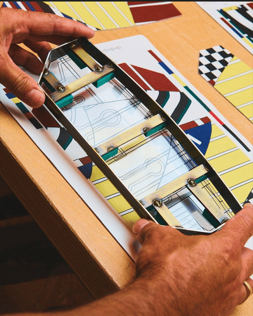 Production of Hermès’s Kelly bag second step