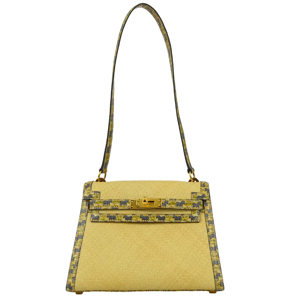 Hermès Vintage 1985 Mini Kelly 20 Beige Box Calf Gold Hardware High-quality replica