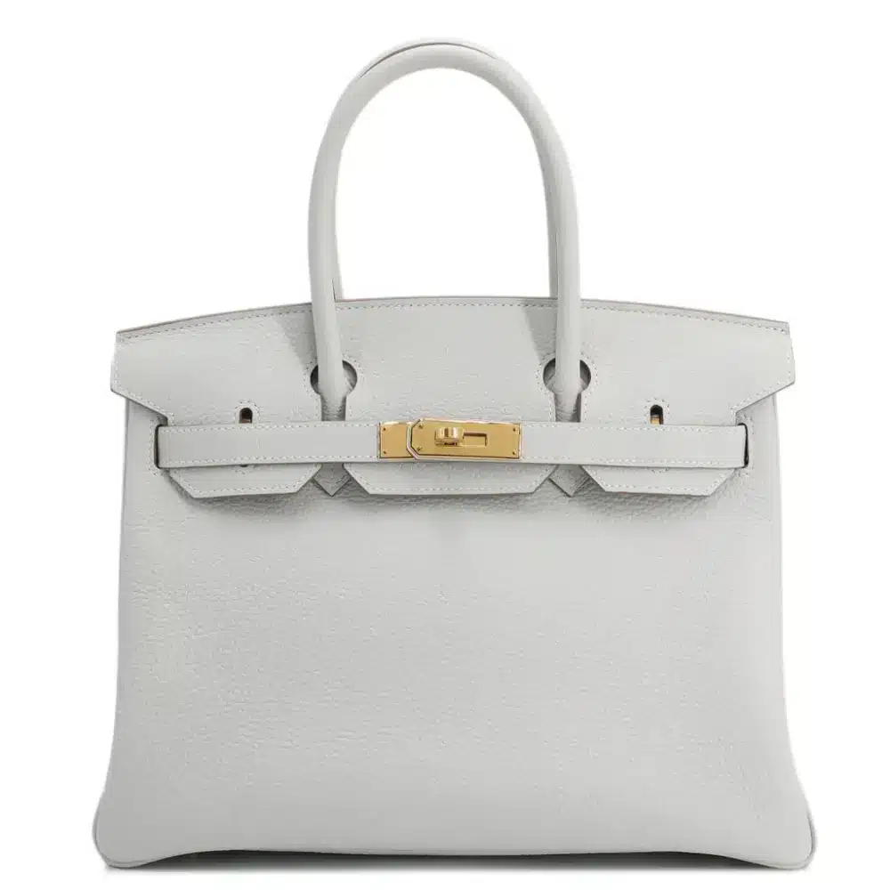 replica hermes bags Hermès 2023 Birkin 30 Gris Pale Togo Gold Hardware