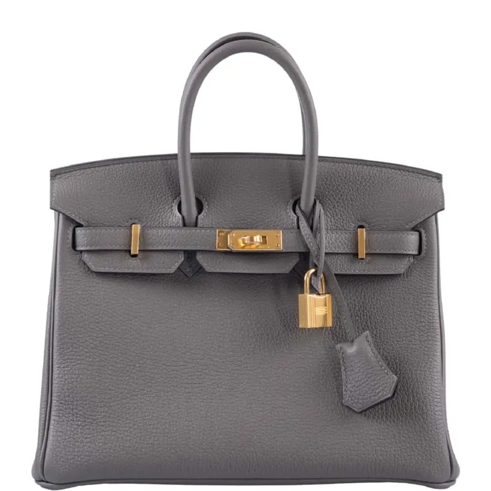 replica hermes bags Hermès Birkin 25 Gris Meyer Togo Gold Hardware