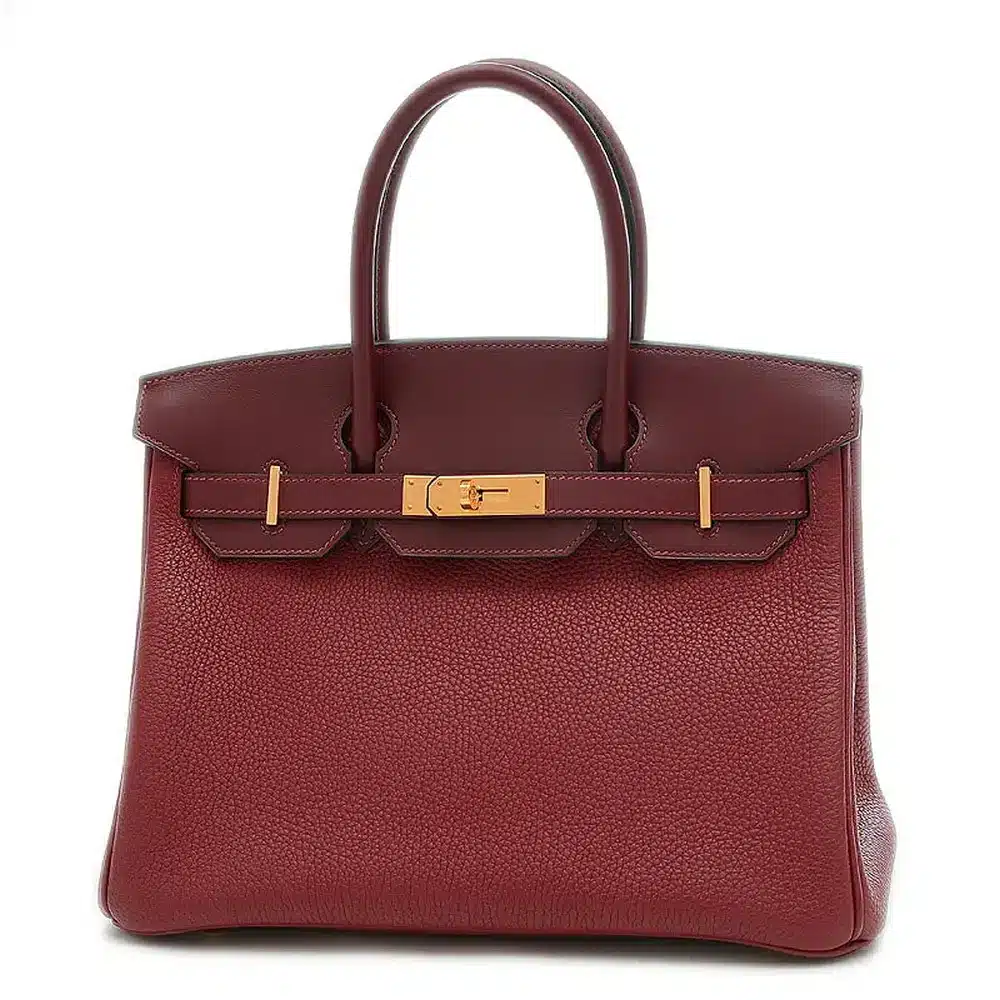 Hermès Birkin 30 Bordeaux Togo Palladium Hardware Affordable