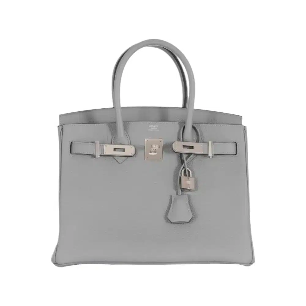 Hermès Birkin 30 Gris Mouette Togo Palladium Hardware handbag dupes