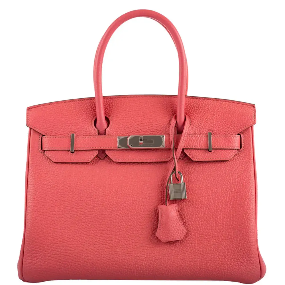 Hermès Birkin 30 Rose Lipstick Togo Palladium Hardware High-quality replica
