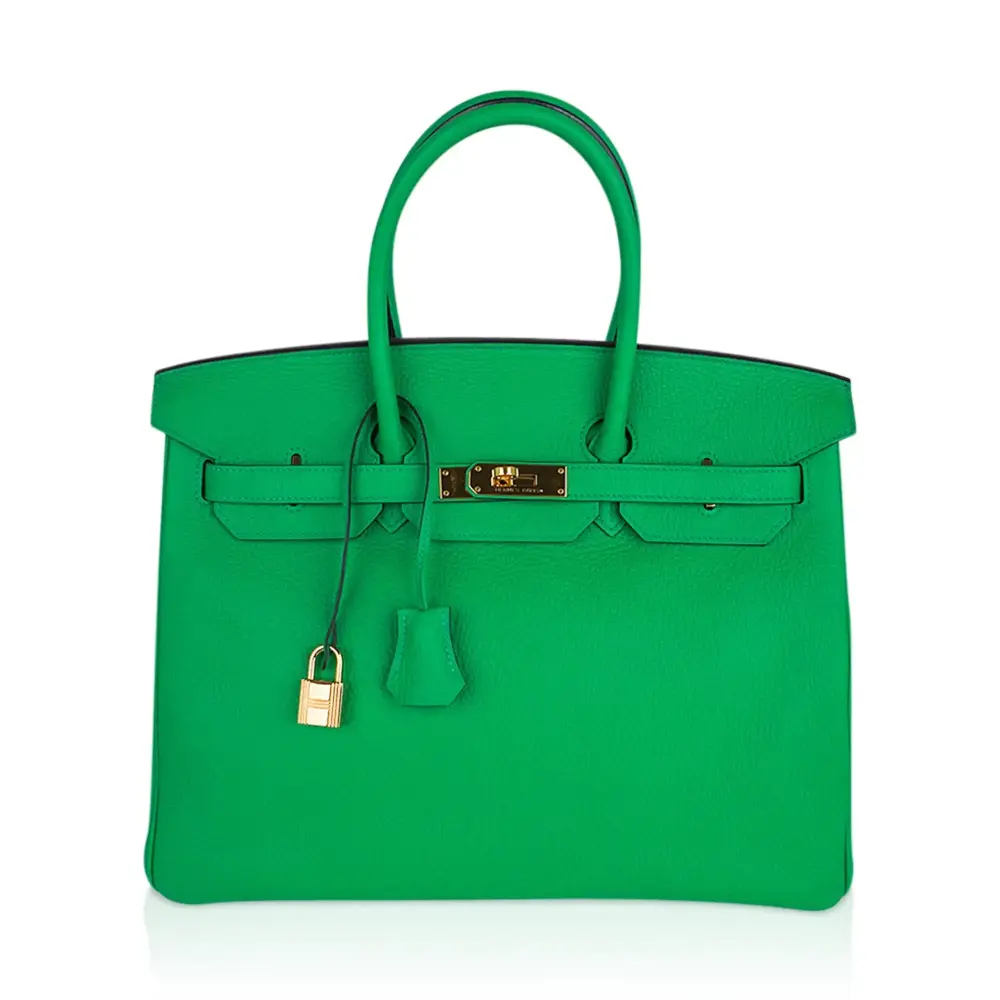 replica hermes bags Hermès Birkin 35 Bamboo Togo Gold Hardware