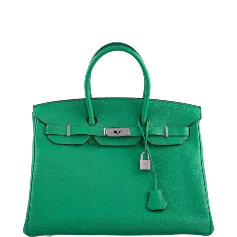 replica hermes bags Hermès Birkin 35 Bambou (Bamboo) Green Togo Palladium Hardware