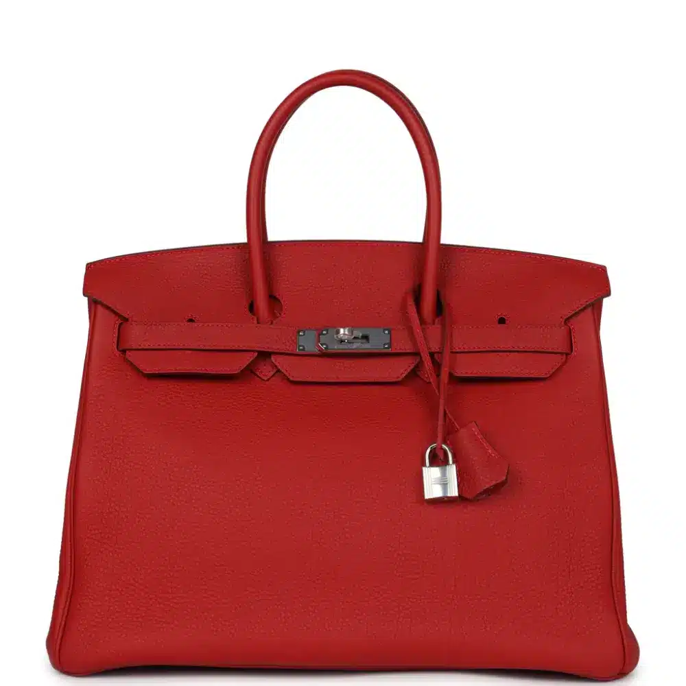 replica hermes bags Hermès Birkin 35 Rouge Casaque Togo Palladium Hardware