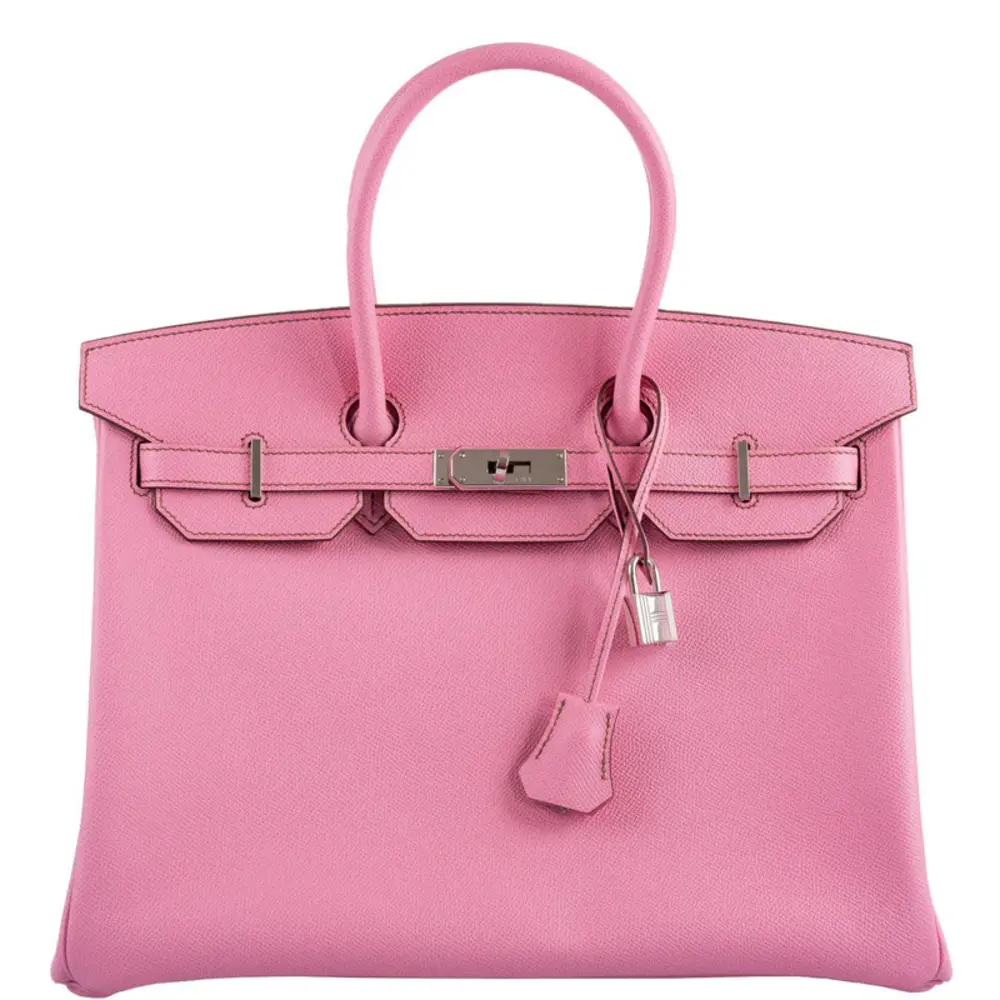 replica hermes bags Hermès HSS 2012 Birkin 35 5P Bubblegum Epsom Palladium Hardware