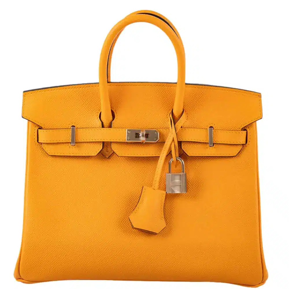 Hermès HSS Birkin 25 Jaune D'Or Epsom Gold Hardware Replica Bags