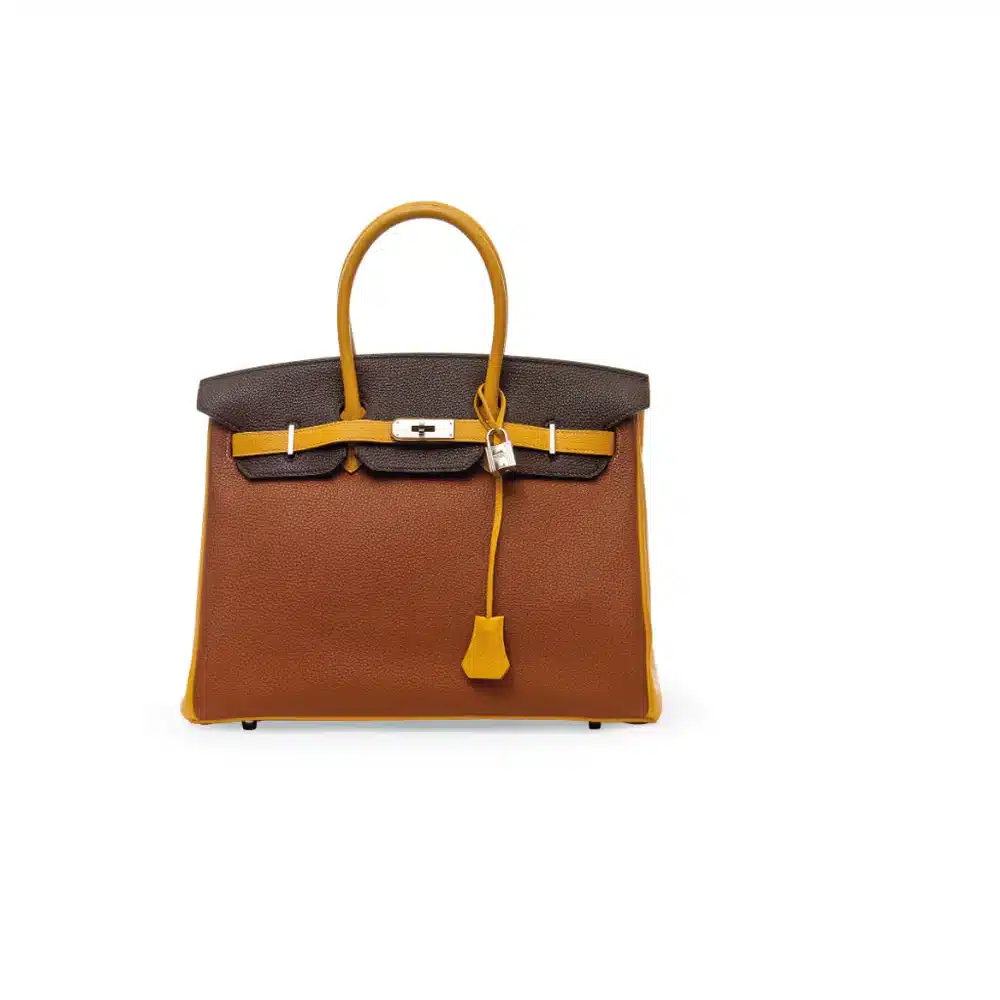 replica hermes bags Hermès HSS Birkin 30 Tri-Colour Gold/Chocolate/Yellow Epsom Palladium Hardware