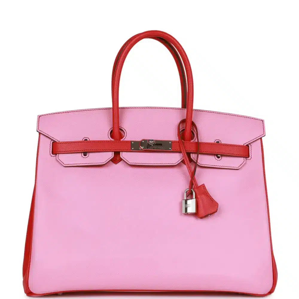 replica hermes bags Hermès HSS Birkin 35 Bubblegum and Bougainvillea Epsom Palladium Hardware
