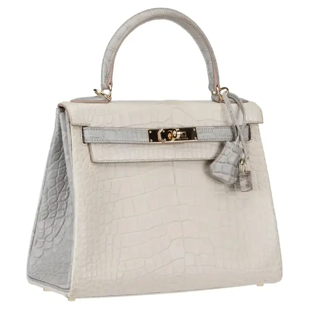 Hermès HSS Kelly 28 Retourne Beton Matte Alligator Mississippiensis Gold Hardware luxury bags