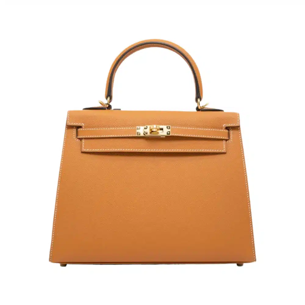 Hermès Kelly 25 Sellier Toffee Epsom Gold Hardware Lushentic replica handbags